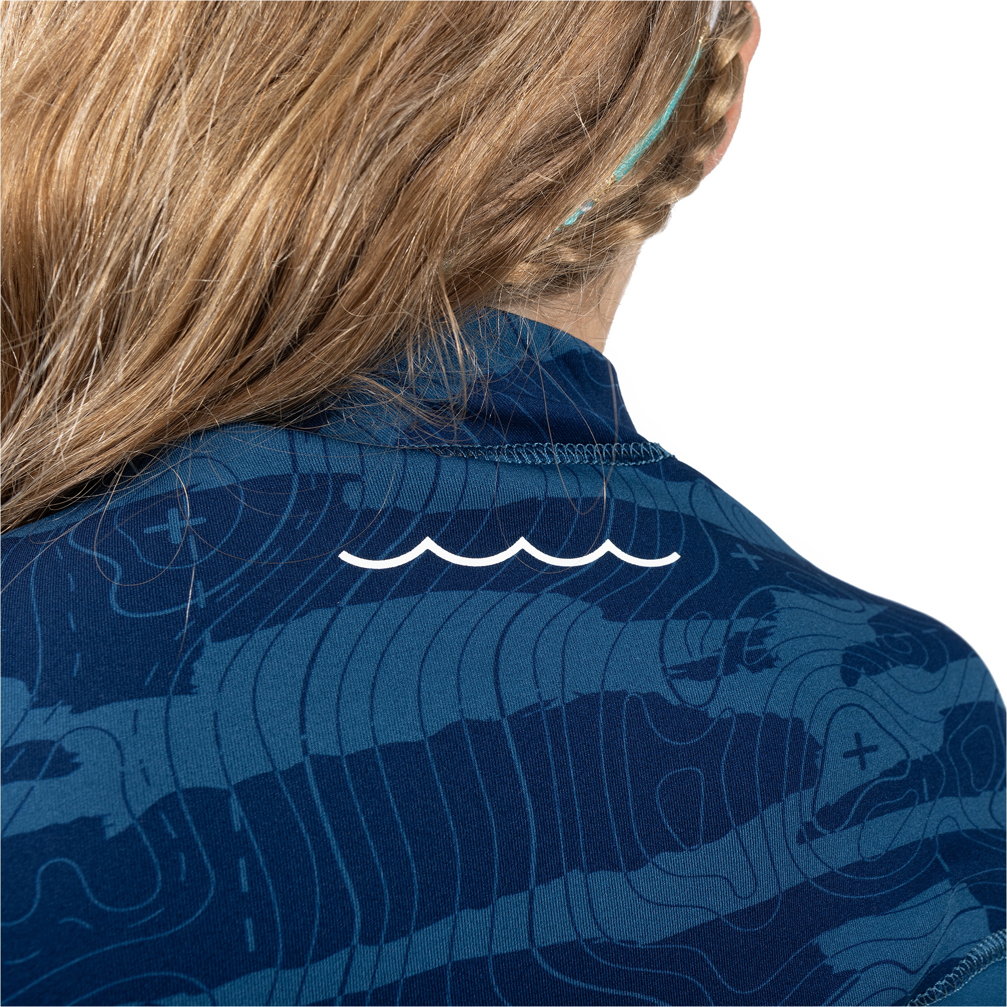 2025 Gul Junior Response Echo 3/2mm Borst Ritssluiting Wetsuit RE1329/C2 - Navy / Sulphur